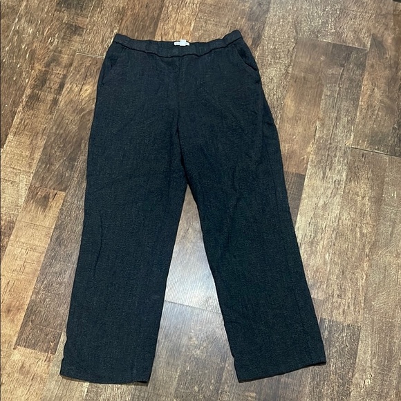 Dana Bushman Gray Trouser Elastic Waist Dress Pants - Picture 1 of 7